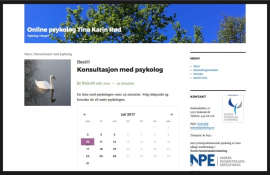Kokstadpsykolog – timebestilling og betaling over nett